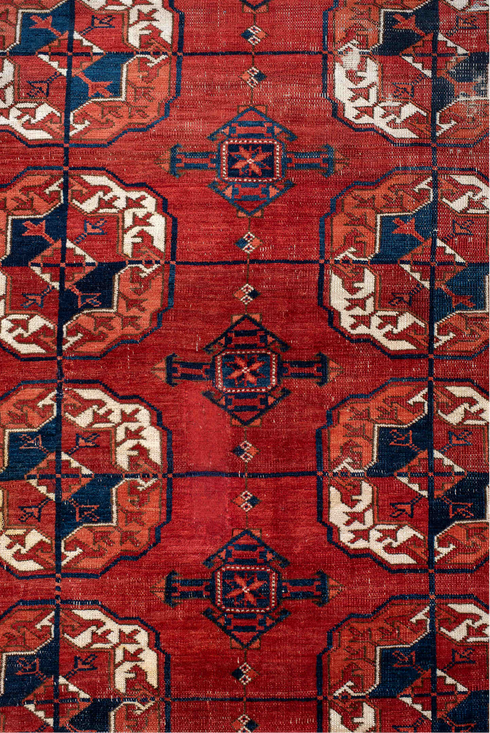 Antique Bokara Area Rug (8' x 13')